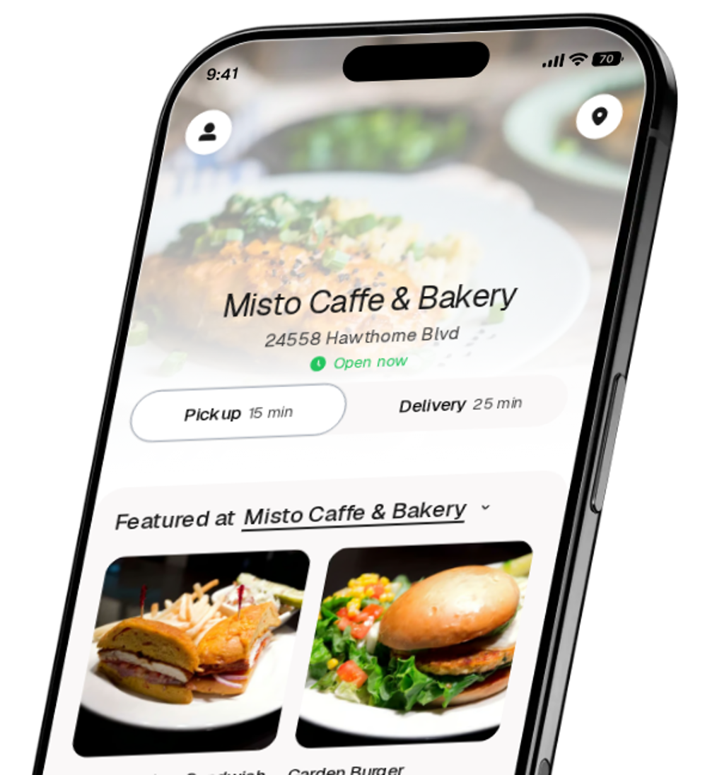 Misto Caffe & Bakery app preview