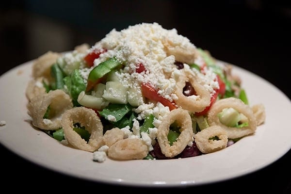 Greek Calamari Salad.