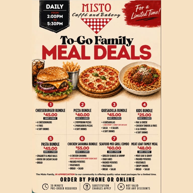 🚨 Limited-Time To-Go Family Meal Deals!